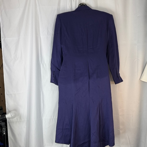 Double-Breasted Purple Blazer Dress - Picture 9 of 12